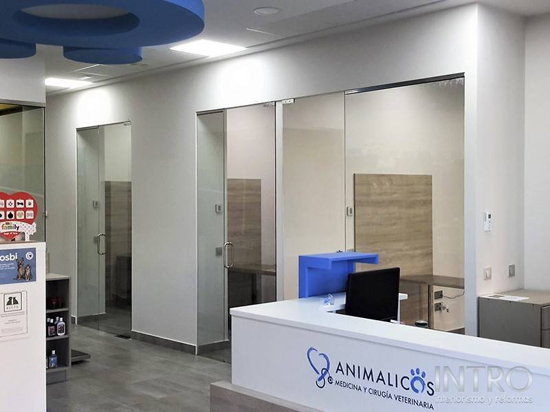 Sala de la clínica veterinaria Animálicos, reformada por INTROreformas
